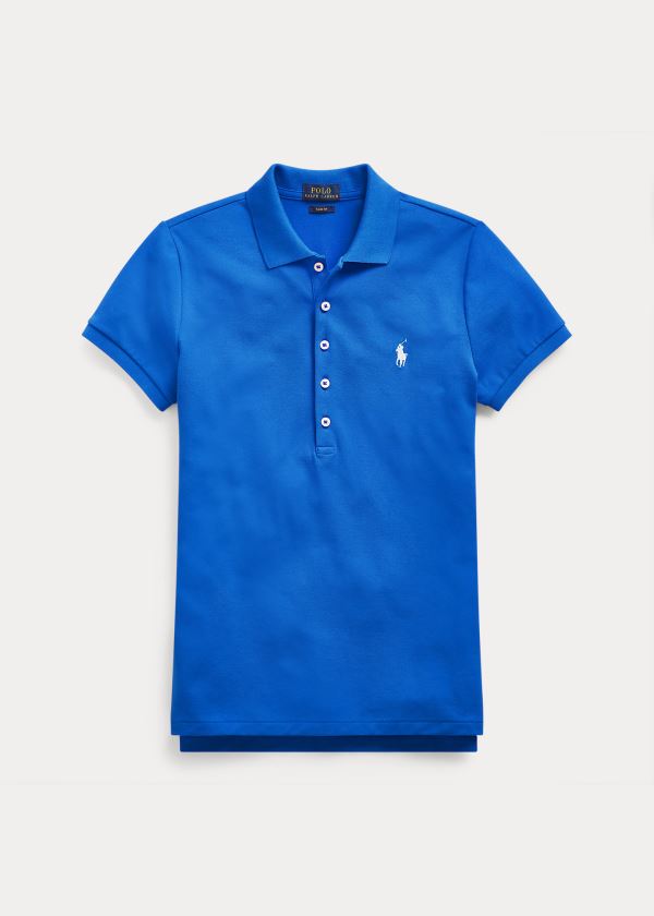 Camisa Polo Polo Ralph Lauren Slim Fit Stretch Mulher 81479-YENZ